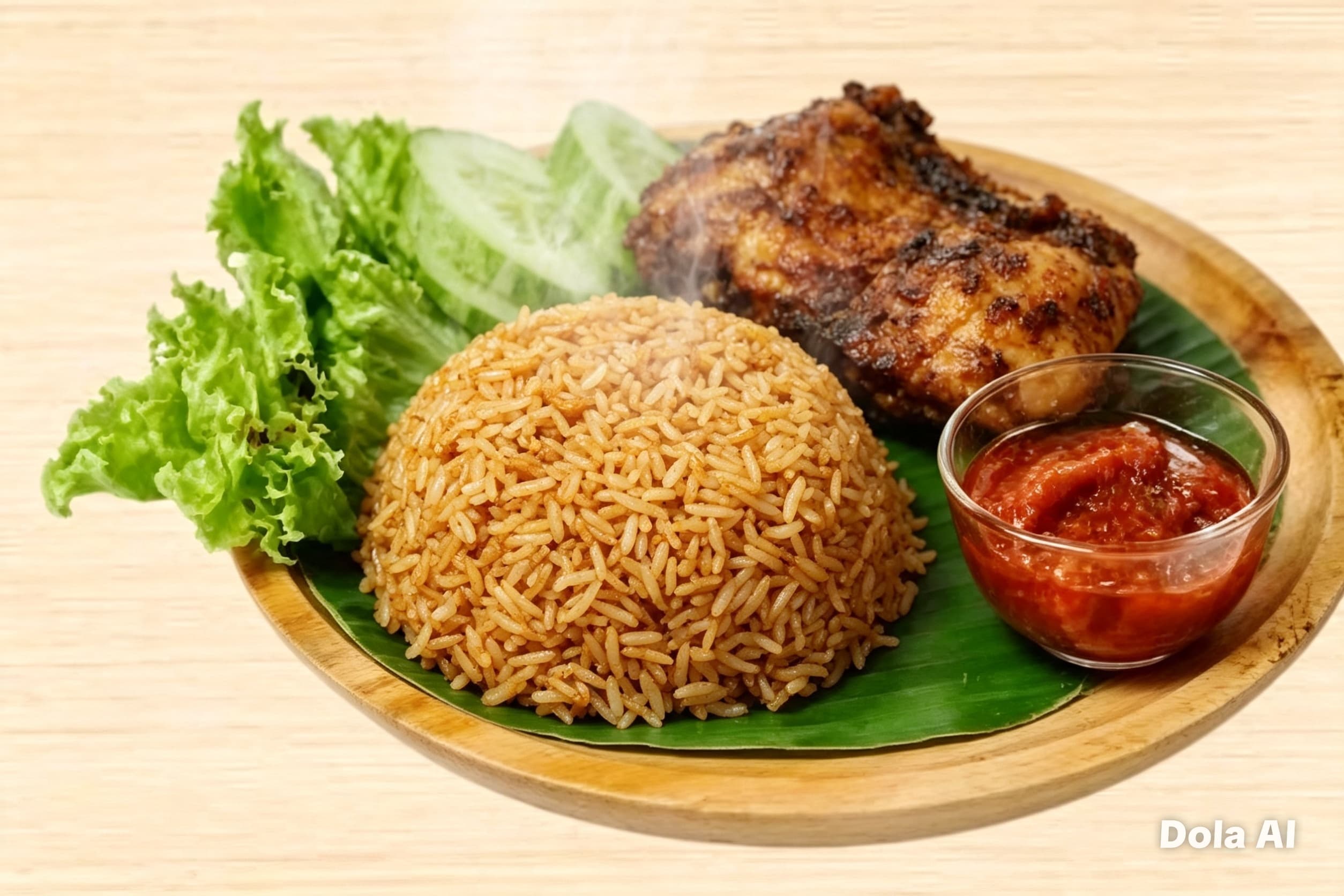Nasi Goreng Ayam Penyet