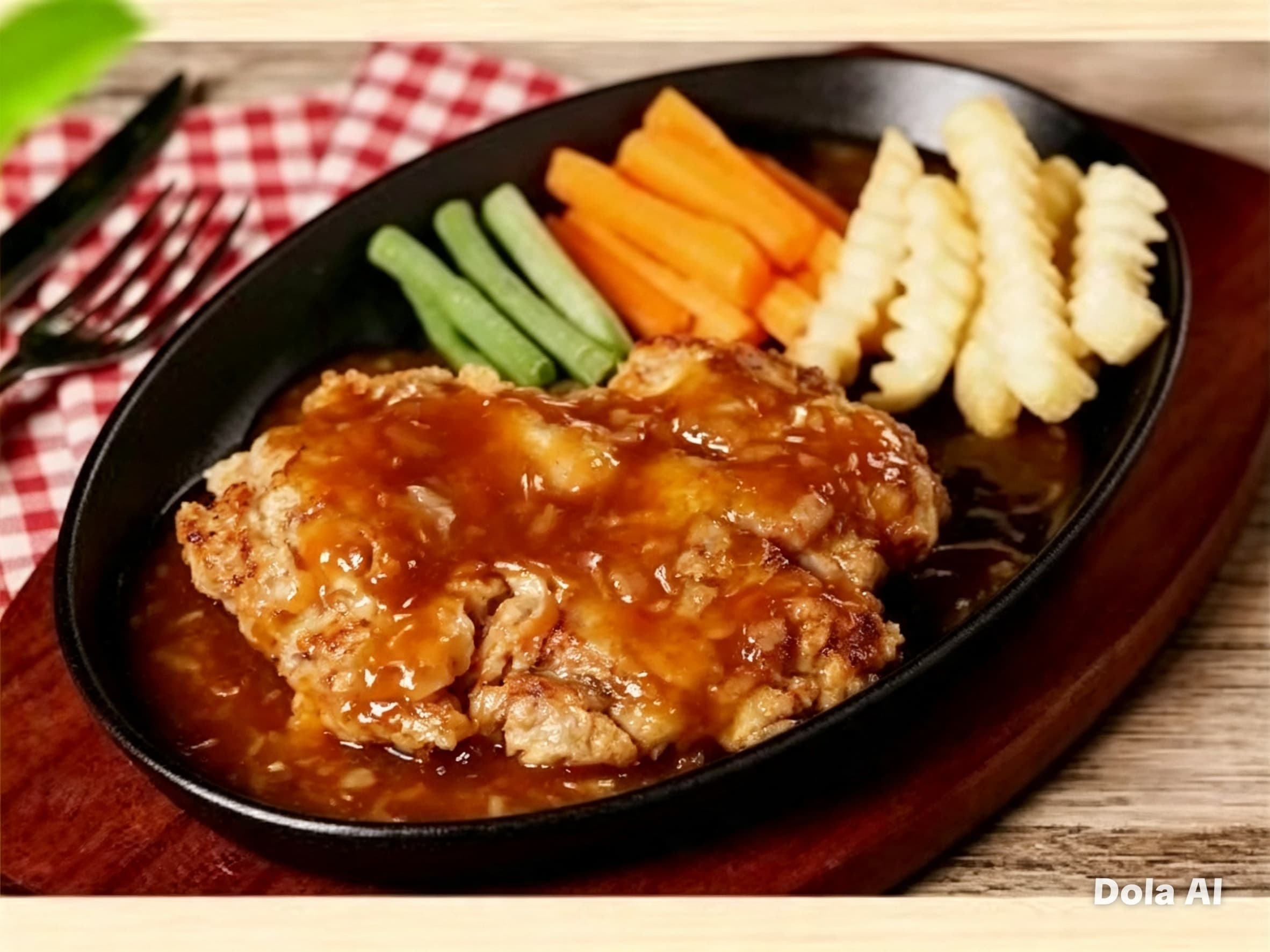 Steak Ayam Asam Manis